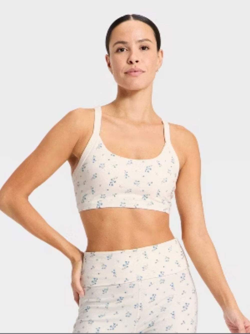 All in Motion Cotton Balance Light Support Racerback Sports Bra Women’s XXL